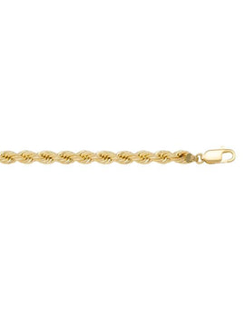 N619 - YELLOW GOLD HOLLOW ROPE LINK