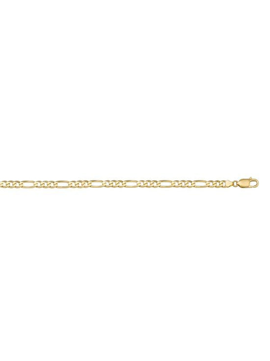 N703 - YELLOW GOLD HOLLOW FIGARO LINK