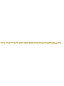 N721 - YELLOW GOLD HOLLOW FLAT ANCHOR LINK