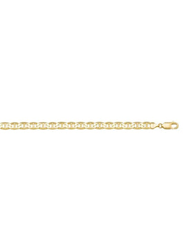 N722 - YELLOW GOLD HOLLOW FLAT ANCHOR LINK