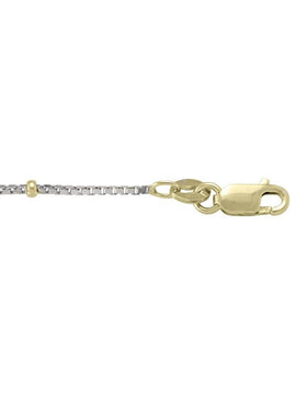 N902 - TWO TONE GOLD STATION BEAD LINK